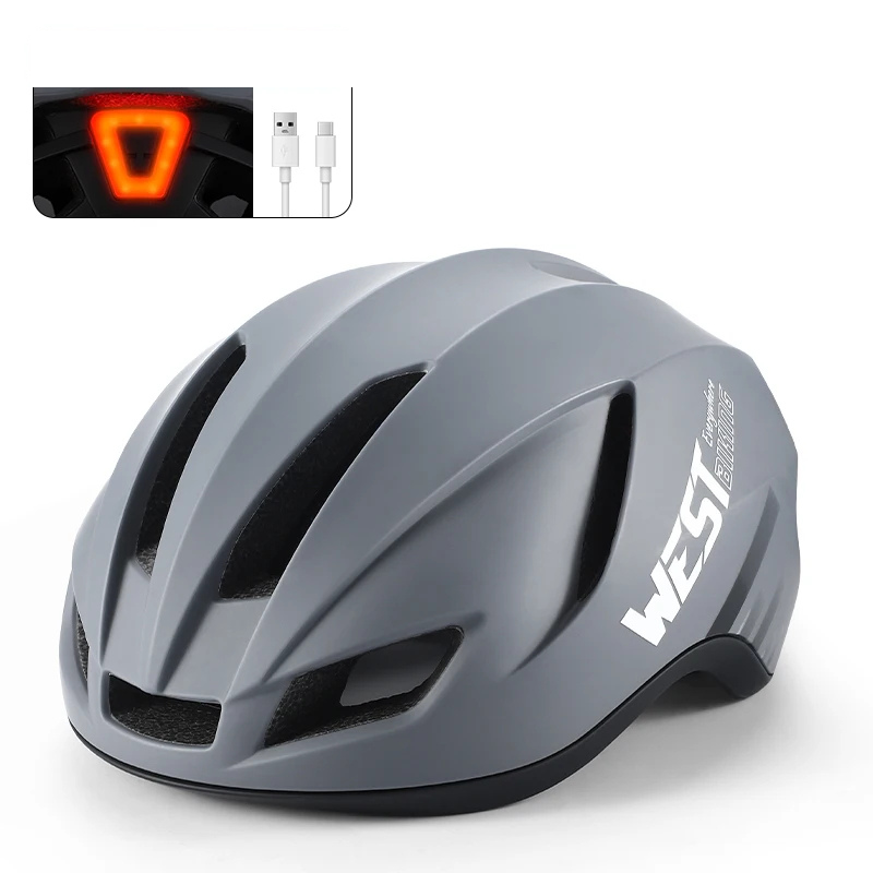 Capacete de Ciclismo WB com Sinalizador em Led