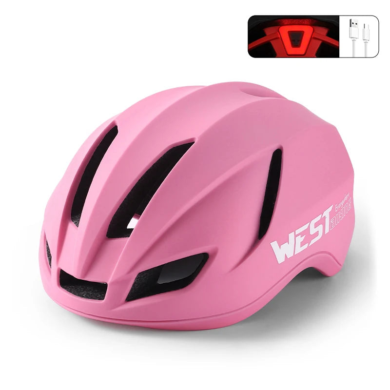 Capacete de Ciclismo WB com Sinalizador em Led